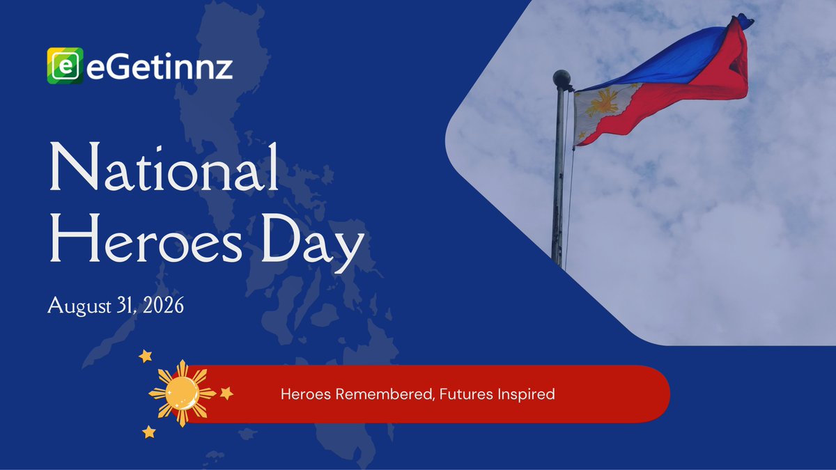 eGetinnzPH's tweet photo. https://t.co/6zfCNeDl3I | National Heroes Day 🇵🇭

Honoring the heroes who made every Filipino journey possible. Travel with pride. ❤️

#eGetinnzPH #NationalHeroesDay #TravelPH #ExplorePH #PhilippineHeroes #ProudFilipino #HonorOurHeroes https://t.co/4wkFPsKsAm