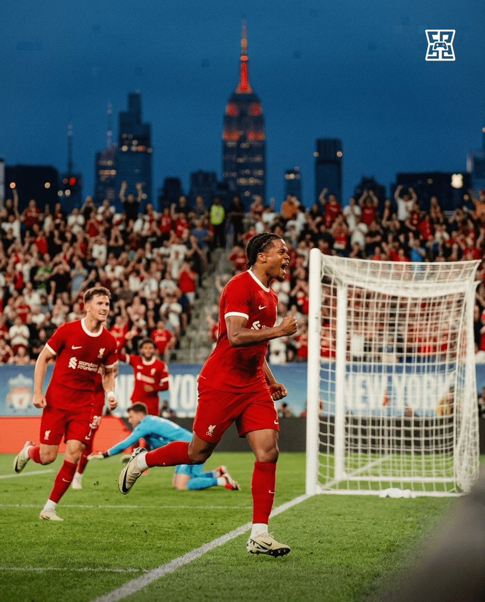 TheSpaceSports's tweet photo. 📌 UPDATE: Rio Ngumoha’s deflected 75th-minute strike gave an experimental Liverpool side a 1-0 win over Wrexham in New York.
Few chances, but a decisive moment from the substitute in a quiet pre-season friendly.
#TheSpaceSports #Liverpool
#Wrexham #RioNgumoha #Football https://t.co/7LVFqhUJFu