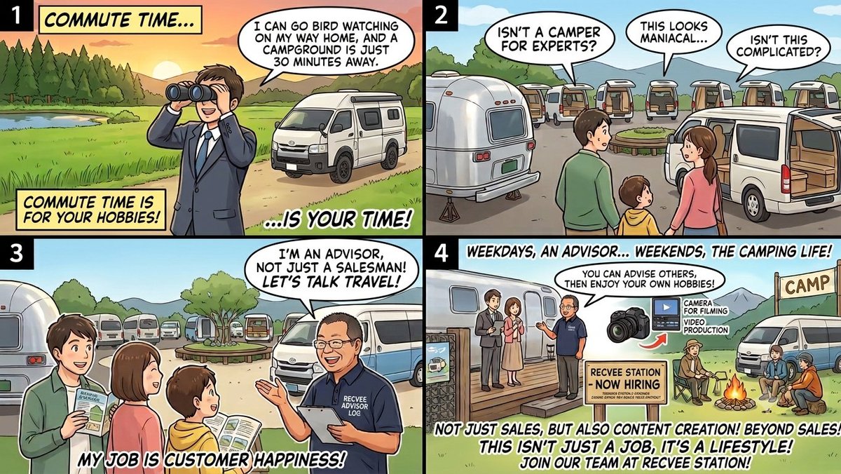 recvee's tweet photo. Seeking people wanting to move from the city to the countryside! RECVEE STATION is hiring! Seto City: A mountainous area only 30 minutes by train from Nagoya! Affordable housing! Inexpensive land! You can even commute to private schools in Nagoya! 
#RECVEE #Campervan #Jobs https://t.co/JSO6NXJlVa