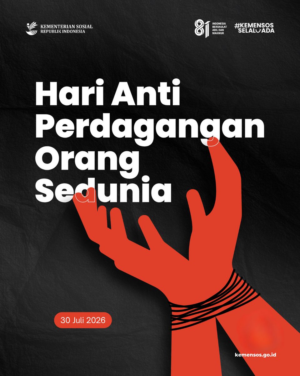 KemensosRI's tweet photo. Perdagangan orang adalah pelanggaran serius terhadap hak asasi manusia yang merenggut kebebasan dan martabat para korban. Berbagai modus penipuan dapat menjadi pintu masuk terjadinya perdagangan orang. https://t.co/sSZIXbgjfl