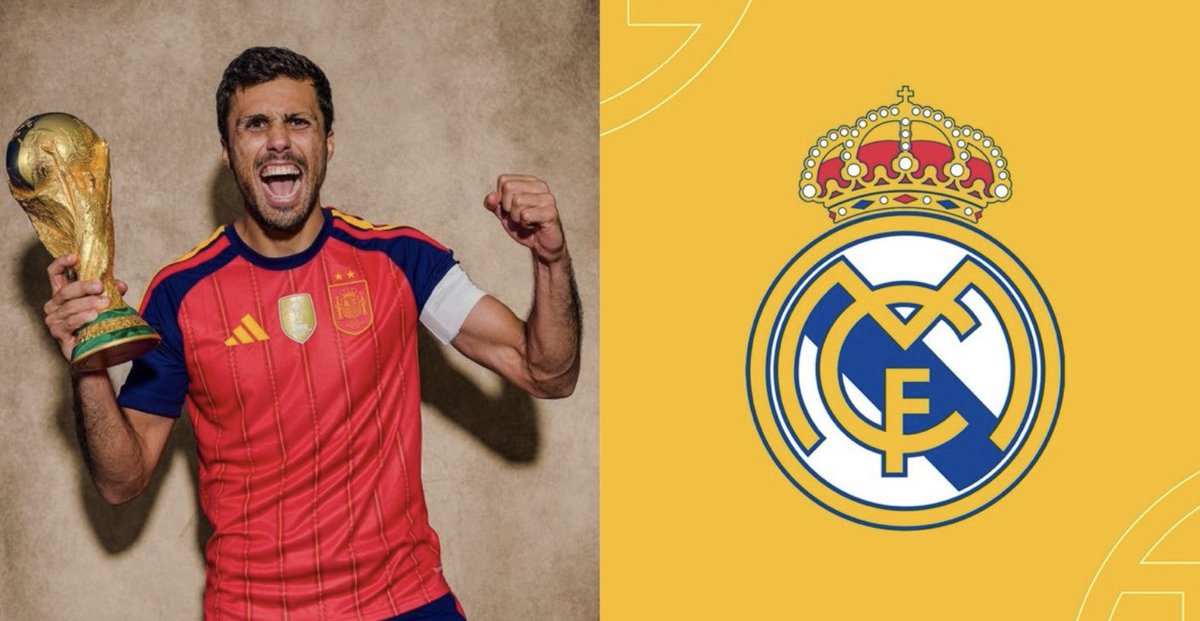 JustFTBLinnit's tweet photo. BREAKING 🚨 Real Madrid have sent an offer of €50 MILLION to Manchester City

Rodri will be a Real Madrid player sooner or later!!! https://t.co/TVpOLnAhQx