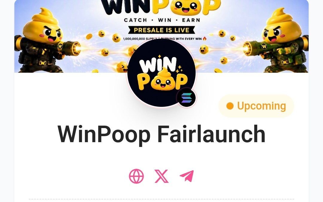 Dwen_Exchange's tweet photo. SOL 🟡🟢🔥

       #WinPoop，Pinksale fairlaunch, a team behind it, 🟡🟢🔥，广。

👇👇👇👇👇👇👇👇👇
👑 $WINPOOP 代币经济学：
→ 为 PvP/PvE 生态系统提供动力的实用代币
→ 平台收入回购+销毁合作伙伴代币

💰预售（UTC 时间 8 月 5 日下午 2 点）——资金直接进入：
→ 产品升级及合作伙伴领域
→ 多链扩展
→ 发布后：一级 KOL、TG 趋势、购买机器人广告、DEX 提升、CEX 列表、CMC/CG 快速通道、X 趋势、大规模推广

自筹资金团队。无风险投资倾销风险。只有早期的信徒在营销浪潮袭来之前加入。

👚 https://t.co/2eLN4mM9QH