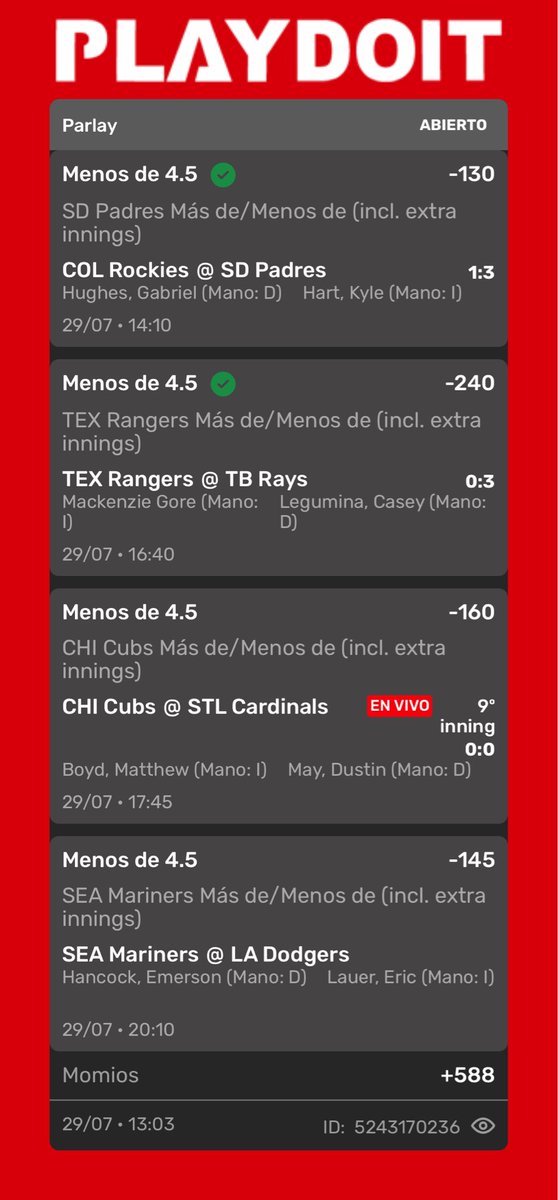 diegocervor's tweet photo. @picksdepolo Pues solo que los mariners no hagan más de 4.5 carreras es más que suficiente jajaja https://t.co/C1xAkc6sfP
