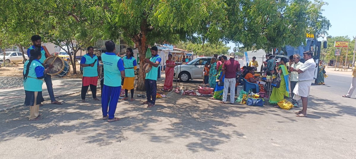 padgom2024's tweet photo. 🎭🌊 PAD organized a street play at the Dr. A.P.J. Abdul Kalam Memorial, Peikarumbu, Rameswaram, under the #SacredShores initiative to raise awareness on reducing marine debris and protecting the Gulf of Mannar. Together, we can build cleaner coasts and healthier oceans. 💙 https://t.co/SgsQkfQzaj