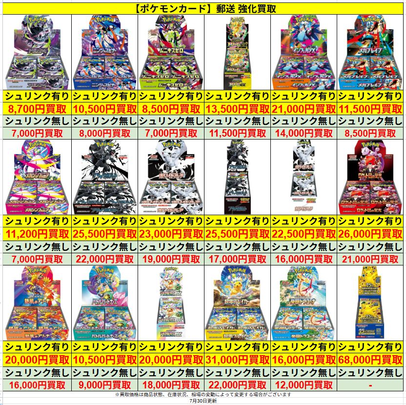 ポケモンカード 🔥強化買取🔥 🆕🆕アビスアイ未開封BOX→8,700円買取