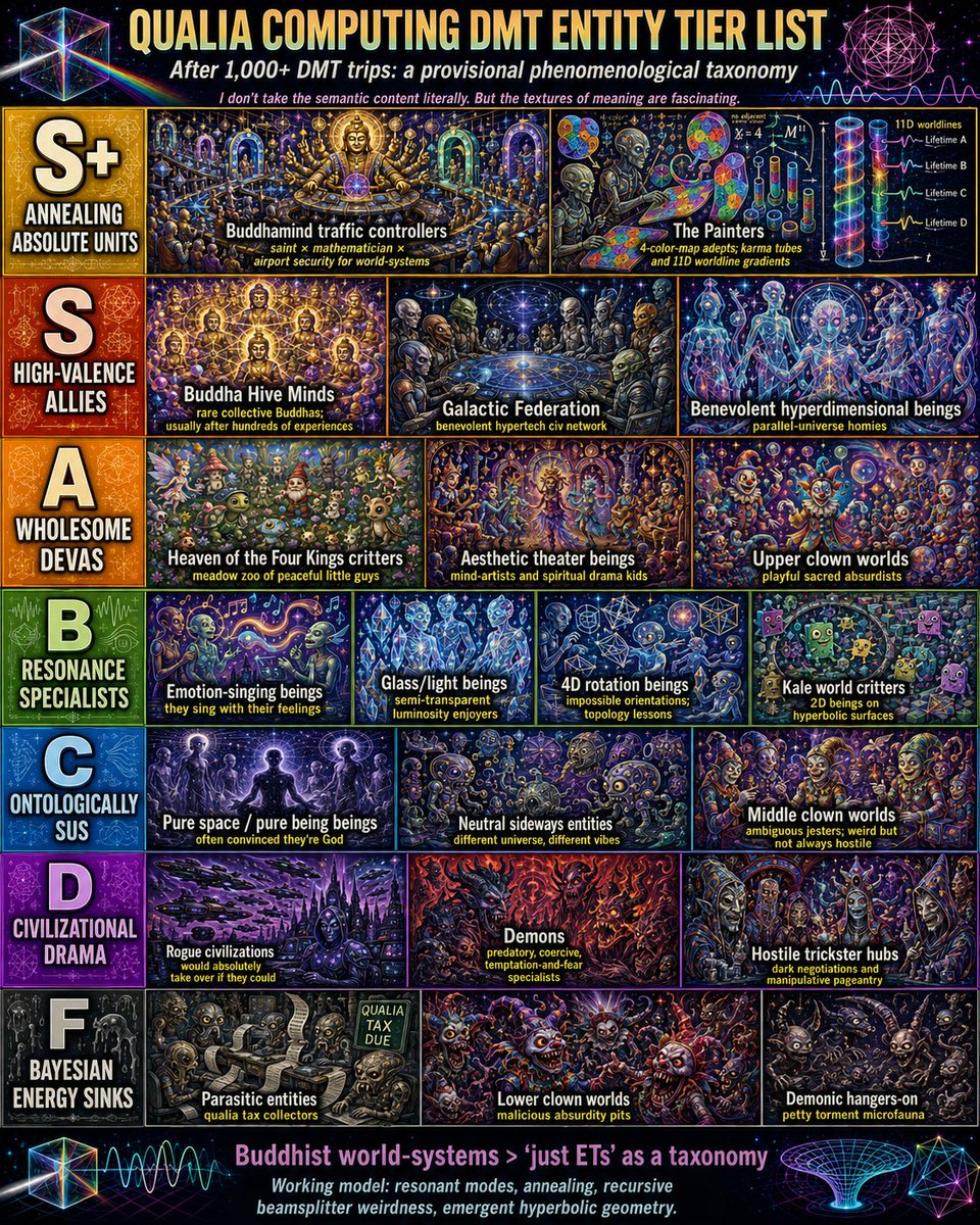 algekalipso's tweet photo. DMT Entities Tier List :-) https://t.co/rEcQtpoa0f