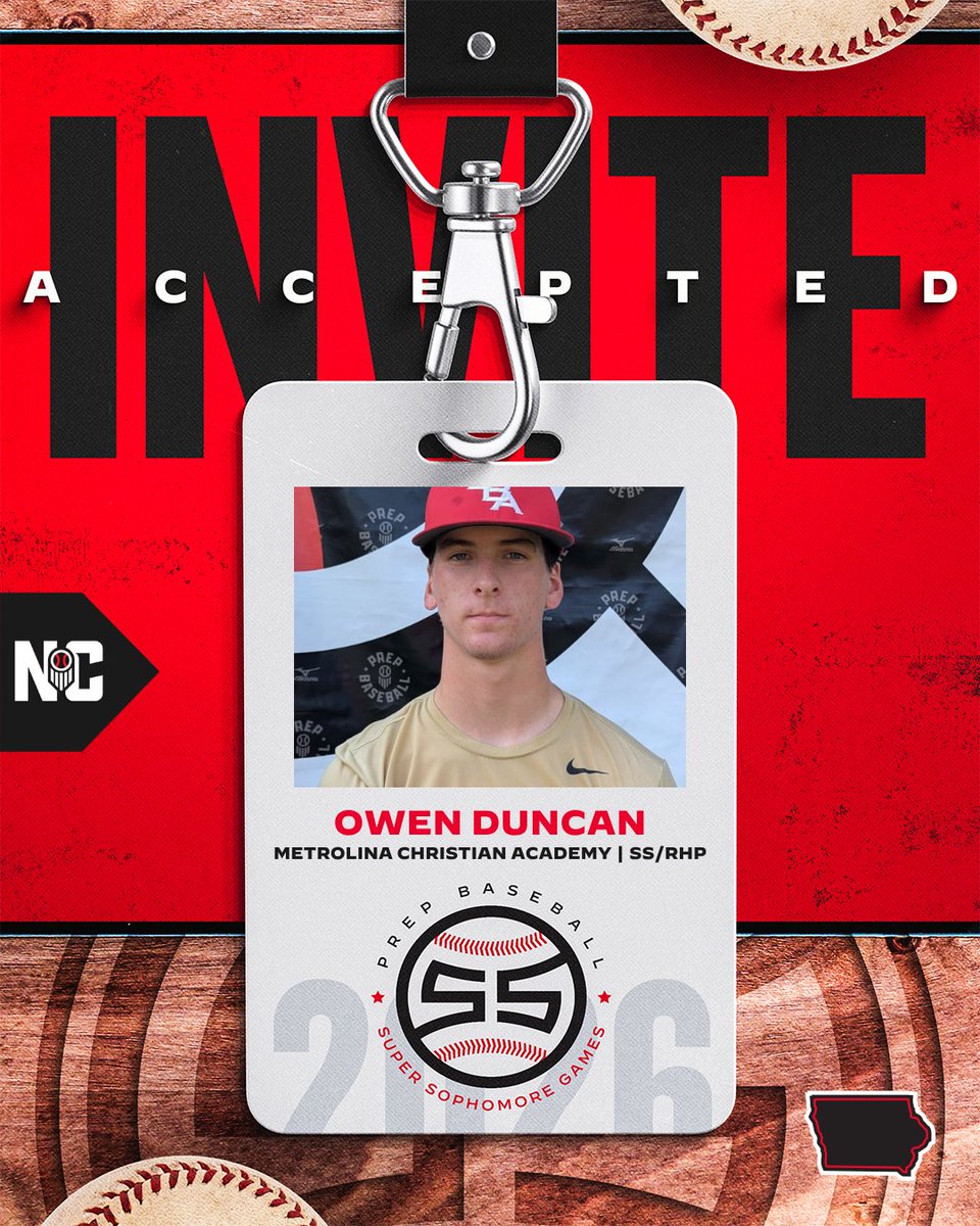 PrepBaseballNC's tweet photo. ✅ Invite Accepted: Super Sophomore Games

@dodd_karsen @Keatonlarsen12 @OwenDuncan7 

With Future Games wrapped up, we can start looking towards our impressive 2029 class. These NC guys will be attending the East Coast SSG this weekend in South Carolina 😎 https://t.co/frA7SU1yQQ
