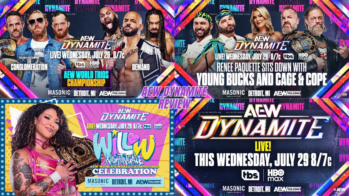 EPWShow's tweet photo. 🔴 LIVE after Dynamite join us for our AEW Dynamite Review 7/29/26 | MCMG Debut in Detroit? AEW Redemption Fallout! #aewdynamite 

https://t.co/2boEipqhqr https://t.co/bPBuMbc4Av
