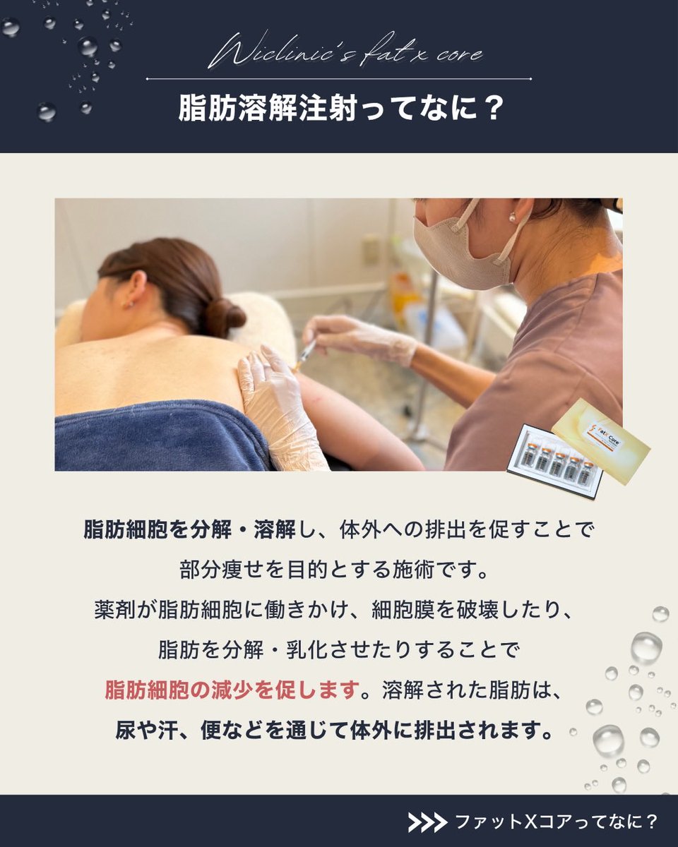 wiclinic__'s tweet photo. 脂肪溶解注射とは？？
わかりやすく画像で解説しました💫 https://t.co/GoudbdMUy0
