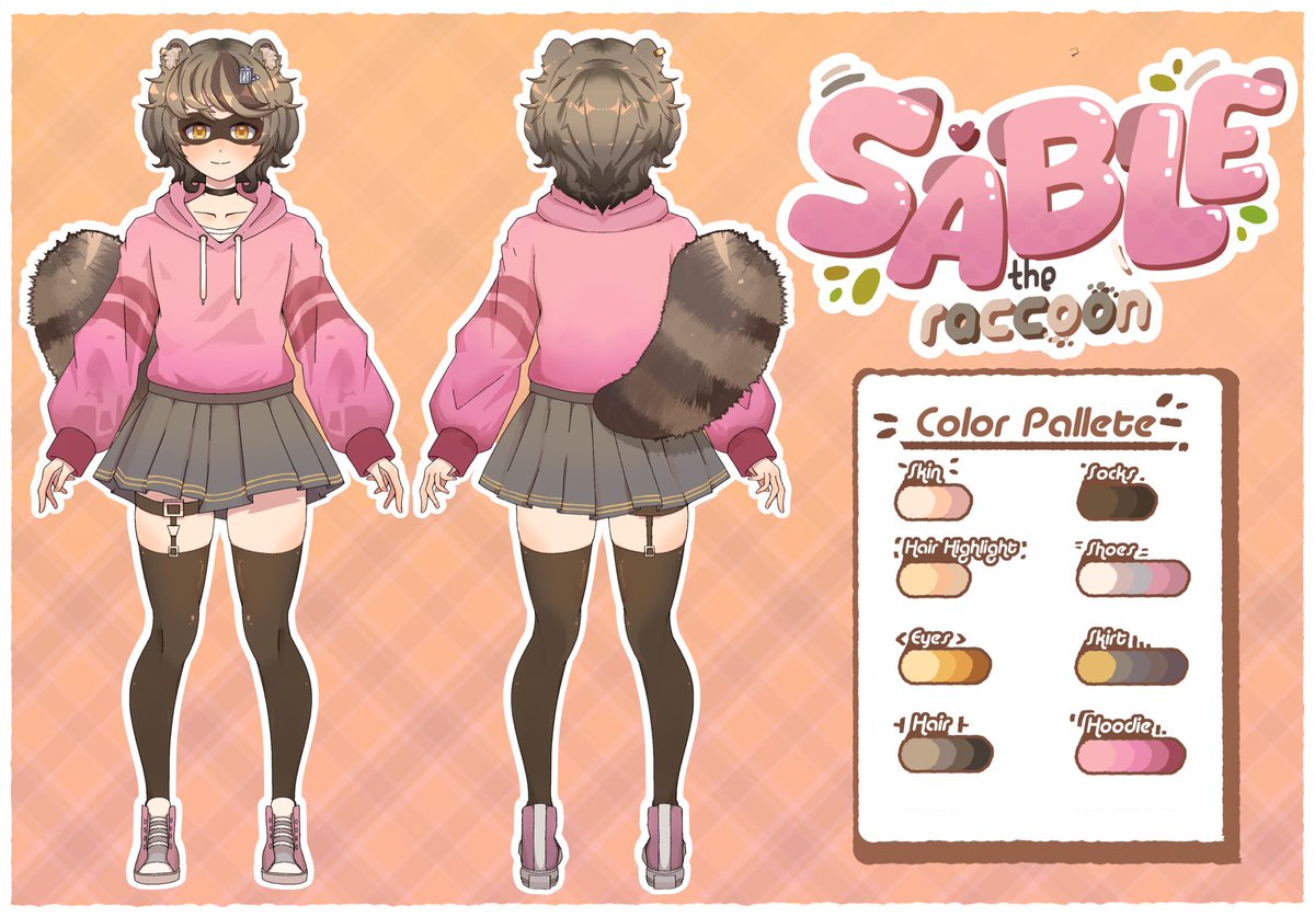 SabletheRaccoon's tweet photo. Still no idea how people compare my design to hers 😭 https://t.co/pXpEY3Btts