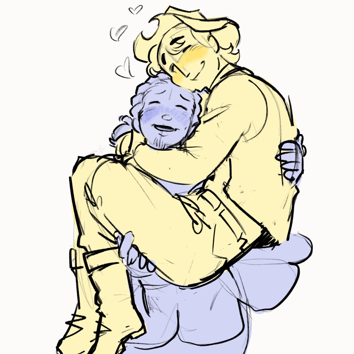 AngelDrawsThing's tweet photo. Doodle of yellow and blue!! #deltarune https://t.co/gm2vG4fctz