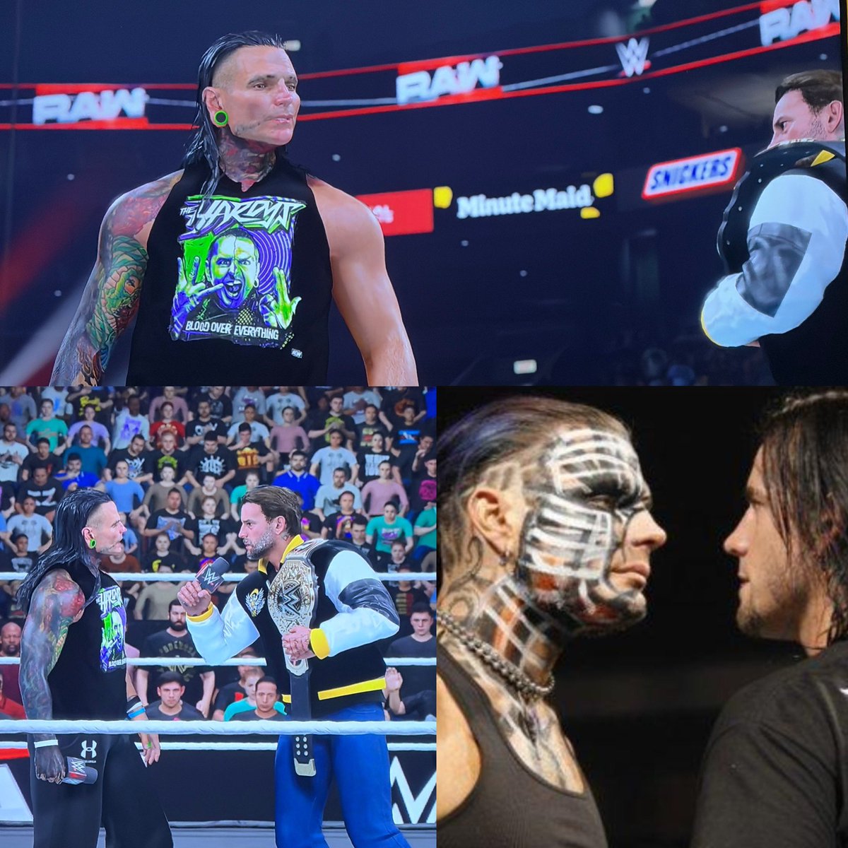 basedtay88's tweet photo. My universe for summerslam looking  interesting definitely running it back #cmpunk vs #jeffhardy like 09 #wwe2k26  🔥 https://t.co/e3RUZFdzYQ