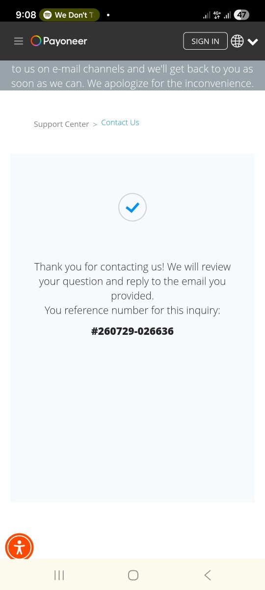 yuliarahmaaaa's tweet photo. hello pls follow up my report asap. i need to use my payoneer account. 
@Payoneer_Help https://t.co/q1Rjxi1MmS