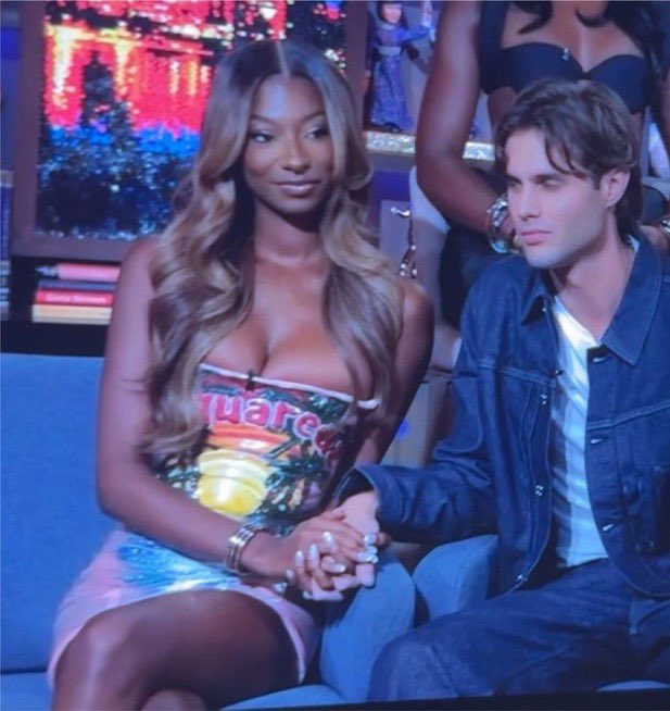 trinityhqbase's tweet photo. Trinity is wearin Dsquared tonight for WWHL! https://t.co/O3FSsvodr0