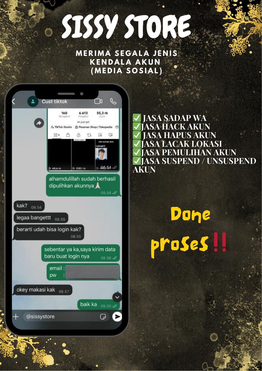 pergavangan's tweet photo. SISSY |STORE  
BAGI YANG BUTUH JASA DI BAWAH BISA WA 

®JASA HAPUS AKUN
®JASA LACAK LOKASI
®SADAP WA
®LACAK HP HILANG BY NO HP/IMEI
®JASA HACK/PEMULIHAN AKUN ( EMAIL,IG,WA,TWITER/X, FB,TIKTOK)....!!!

FAST RESPON DI WA 
∆ WA DI BIO YAH ∆ https://t.co/a77olRpgZV