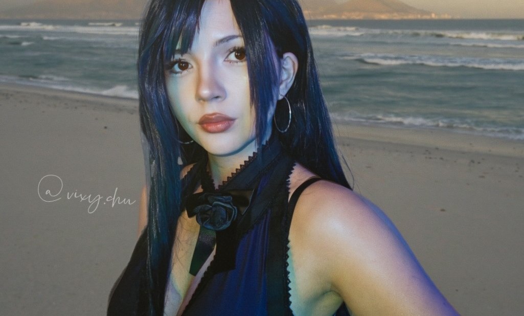 vixychu's tweet photo. Background was done in Blender.
#tifalockhartcosplay #tifalockhart #finalfantasy7remake #finalfantasycosplay https://t.co/M3jZCOtHHW