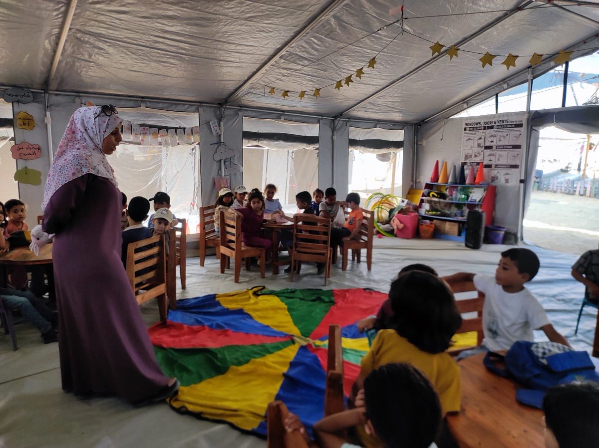 Play4Palestine's tweet photo. Every word written is a step toward a brighter future. ✏️📚

Every child has the right to learn in safety, with dignity, and with hope. We remain committed to defending that right by supporting classrooms where children can continue their education. #gaza https://t.co/jse1aXAHym