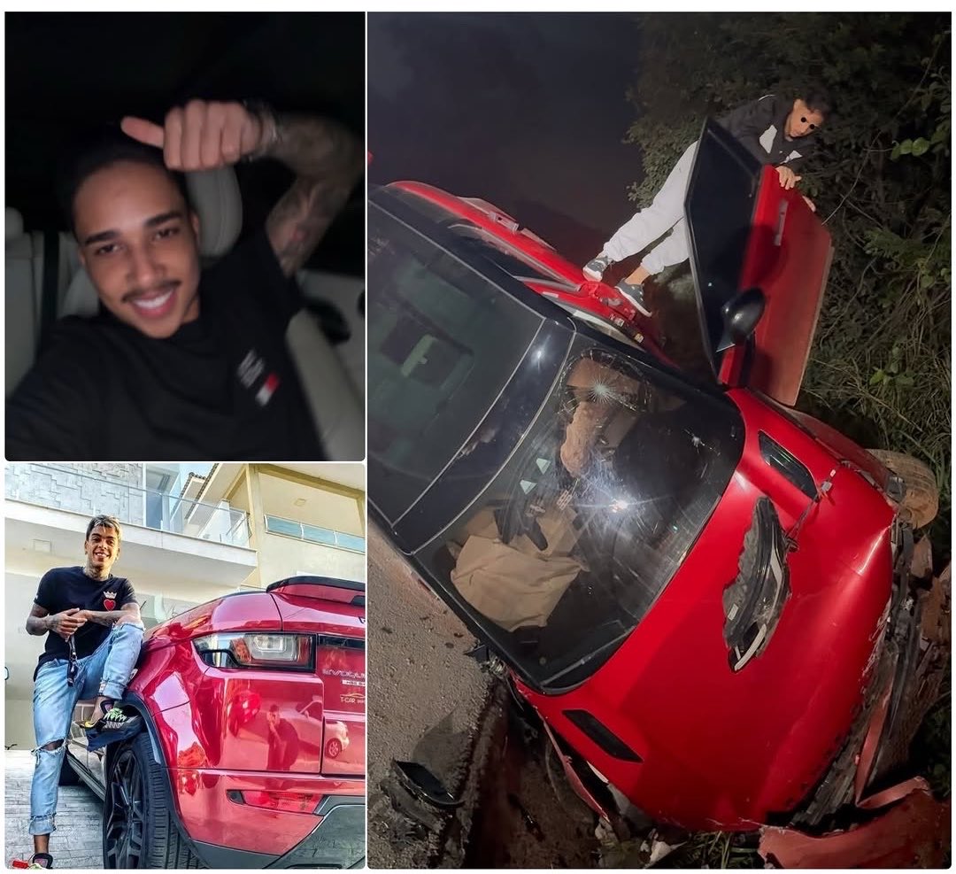 oficiaIdz7's tweet photo. LIVRAMENTO 🚨 
Nino sofre acidente com a Evoque que era do Kevin; veja. https://t.co/c0CRG0ukis