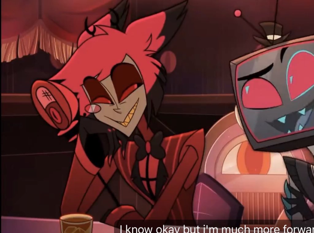 Firy_Fox's tweet photo. Had Alastor giggling blushing twirling his hair n shit 😭 https://t.co/fNWGFASRO9