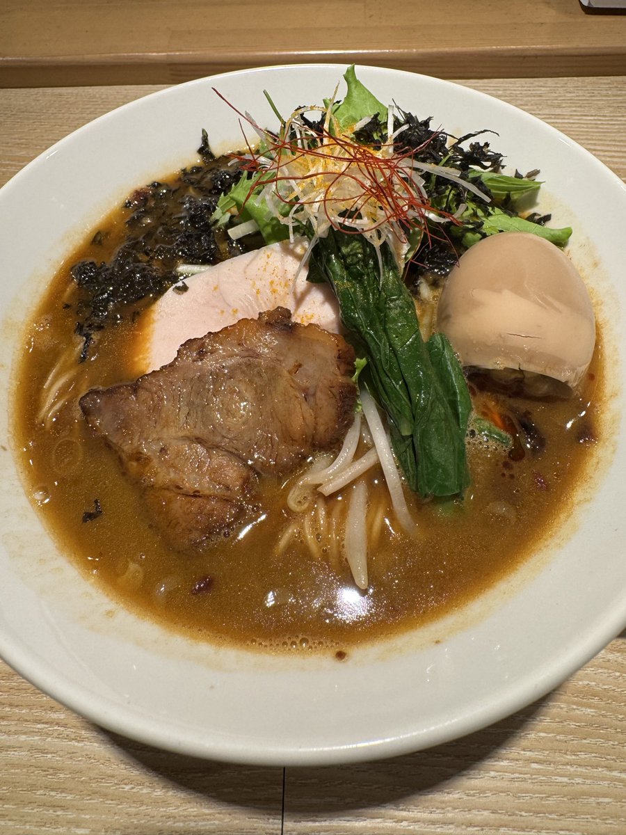 KyMosh's tweet photo. 2026 6.10 37杯目
ECHIGO SPANISH SINO
（ラーメン青桐
西川カレーラーメン2nd
阿賀野放し飼い鶏の煮卵
サービスチャーシュー飯

最高に美味しかったです！
ご馳走様でした🙏 https://t.co/1EGWrnnu2s