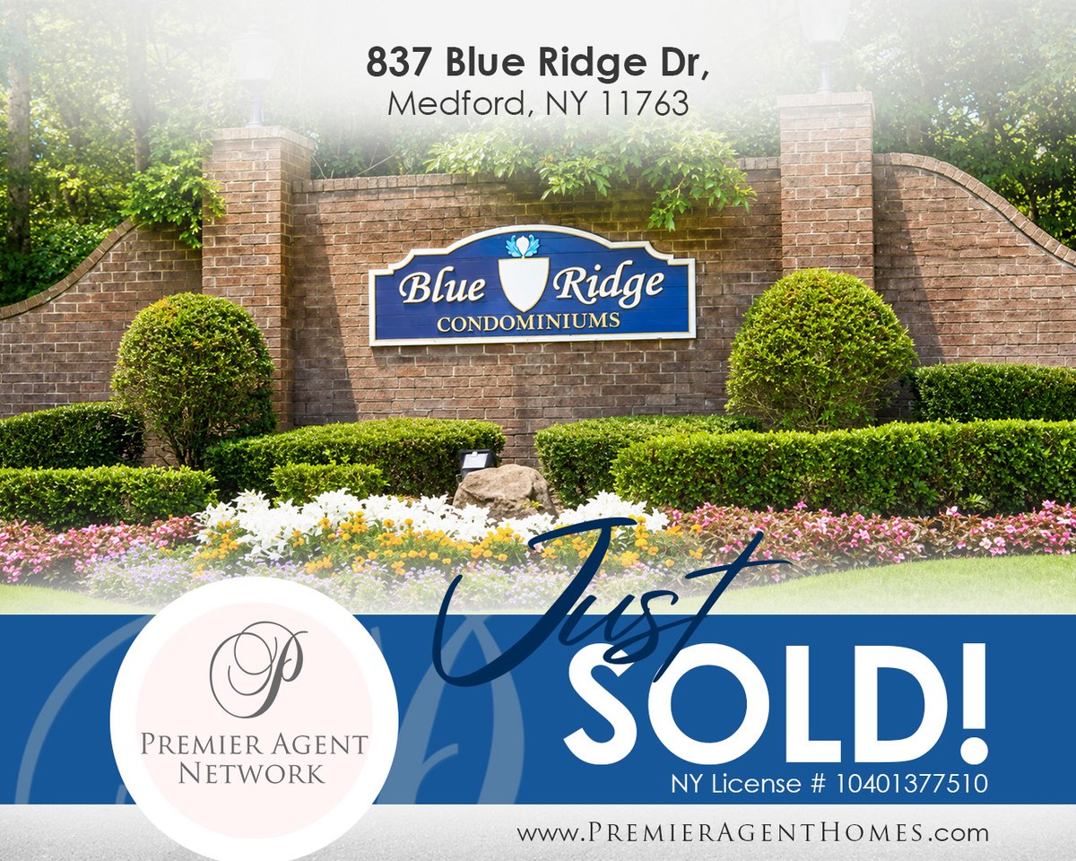PremierAgentN's tweet photo. ** Sold **
837 Blue Ridge Dr, Medford, NY 11763 | $339,000
Condo | 1 Bed • 1 Bath • 808 sqft
Sold by Melissa Unger with Premier Agent Network NY LLC
#Medford #MedfordHomes #MedfordRealEstate #NY #NewYork #NewYorkHomes #NewYorkLiving #Condo #PremierAgentNetwork https://t.co/h3hSmavUyW