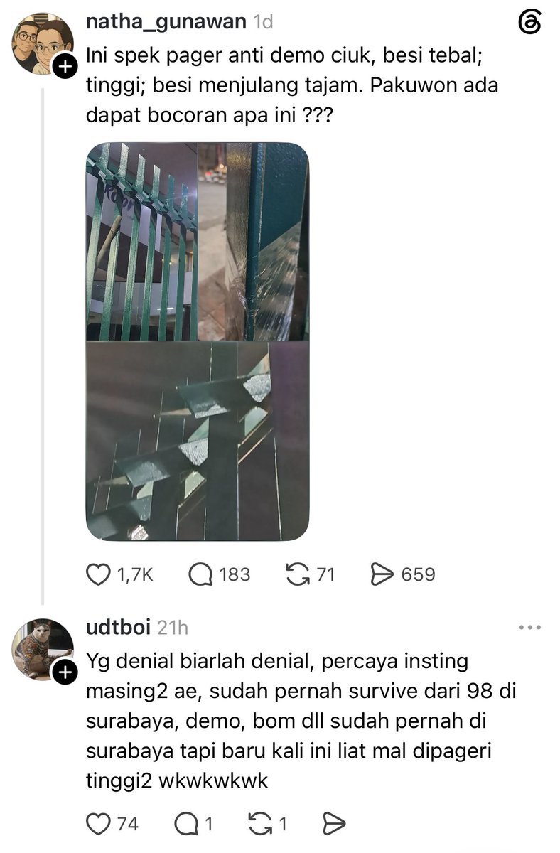 karirfess's tweet photo. sebenarnya ada fenomena apa ini?

mall-mall terkesan serentak bangun Pagar dengan spek tertentu?

wdyt guys?🙃 https://t.co/76ZXYQDPb4
