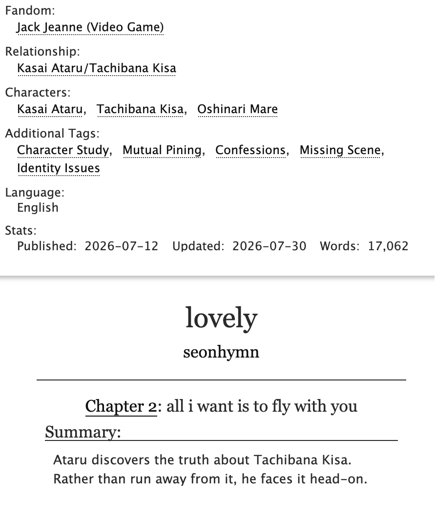 kasaikisa's tweet photo. chapter 2 of my kasaikisa fic is up! 🩷

lovely
kasai x kisa
rated T | 17k words (8k for ch 2 lol)
link below 🔗

https://t.co/dLXgaZ9xAs https://t.co/tiIWkmcWxS