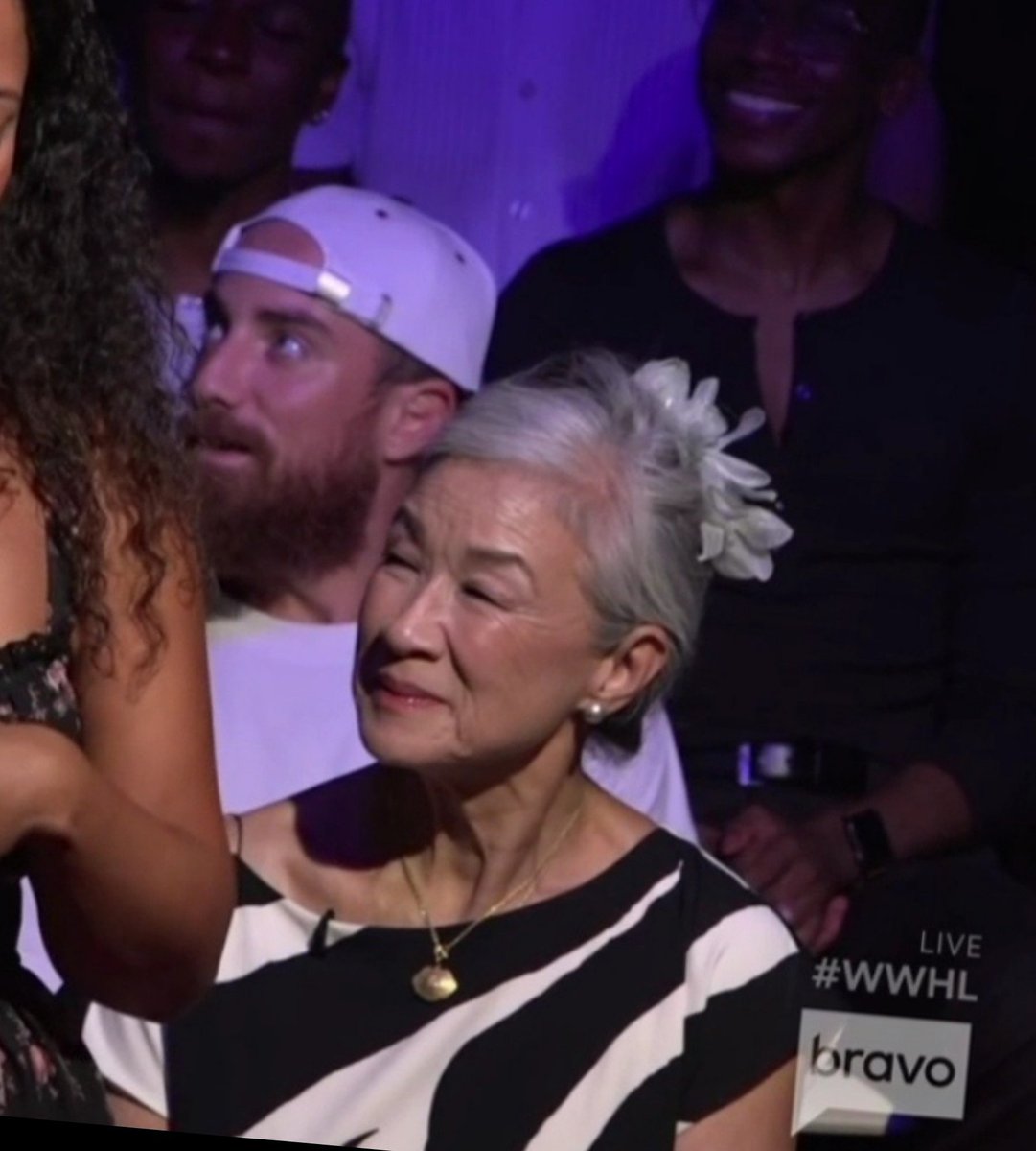 sawayamacarthen's tweet photo. Carl's mother in the audience 🥹🥹
#WWHL https://t.co/zU99jKJkX4