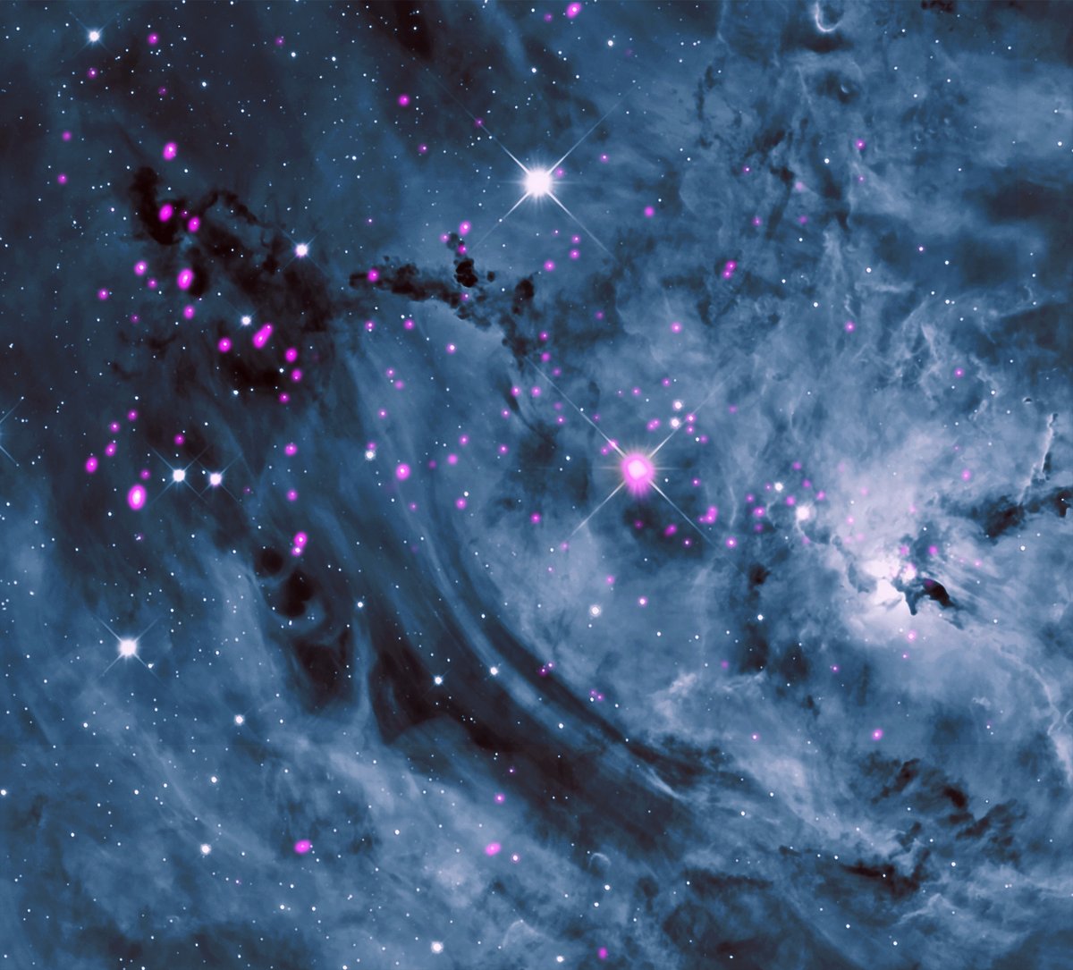 WorldAndScience's tweet photo. The breahtaking Lagoon Nebula...

(Credit: X-ray NASA.CXC/SAO; Optical Adam Block/Mount Lemmon SkyCenter/University of Arizona) https://t.co/yz2AUuDDr6