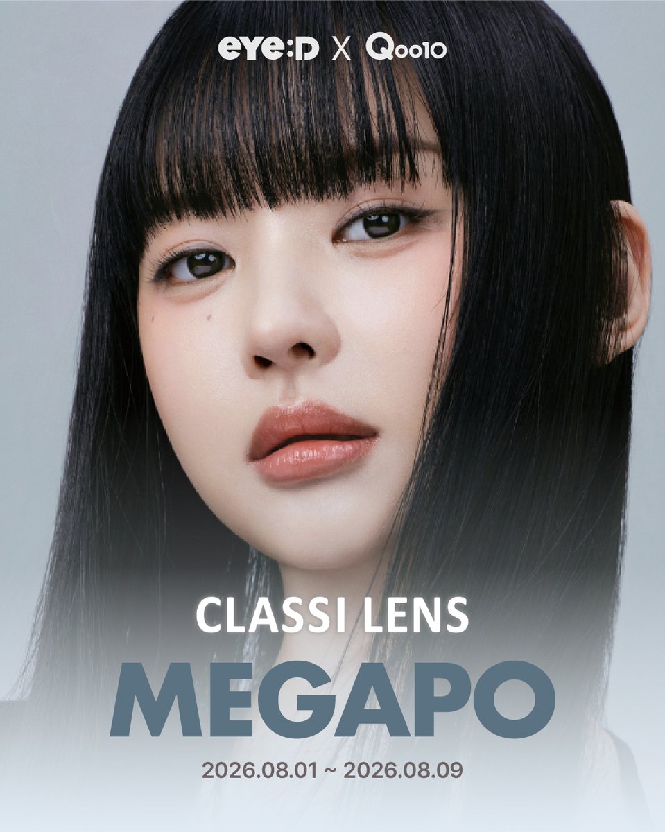eyed_jp's tweet photo. ✨ MEGAPO 開催まであと少し！

8/1からスタートするQoo10メガポに向けて、
eye:Dで取り扱い中のブランドをご紹介📢

🖤CLASSI LENS (全8色)

メガポ価格
📍1MONTH 1,280円

ポイント還元に加えて、2箱以上のご購入でさらにお得🛍️

気になるブランドやカラーを、
ぜひ事前にチェックしてみてください✨

🛒 商品一覧はQoo10ショップへ
🔗https://t.co/s0x6rox6C1

🗓️開催期間
2026.08.01 - 2026.08.09

#eyeD #Qoo10 #メガポ #カラコン #CLASSILENS