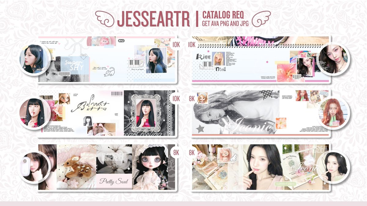 jesseartr's tweet photo. ⊹⠀[⠀help repost? thank u⠀]⠀⊹

haaii.. finally catalog layout baru nya udah bisa di order yaa 🙌🏻 open by request juga utk catalog yg lain 💖 yuk jajaan!!

~ waktu pengerjaan max 48 jam #bealanja https://t.co/w5tljxDeN5