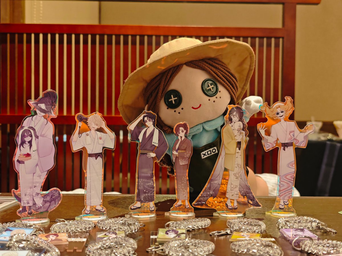 EmmaIdentityVJP's tweet photo. 【#第五人格 × #極楽湯 RAKU SPA 第二弾】

極楽湯コラボも、残りわずか……♨️
8月4日(火)まで開催中なの！

まだ行けていない方は、
ぜひ期間内に遊びに来てね♪

8周年会場の近くにある
極楽湯 千葉稲毛店でも楽しめるの！

詳しい情報は公式サイトをチェックしてね！
🔗 https://t.co/O56pHXHJ4x

#IdentityV #荘園にも極楽