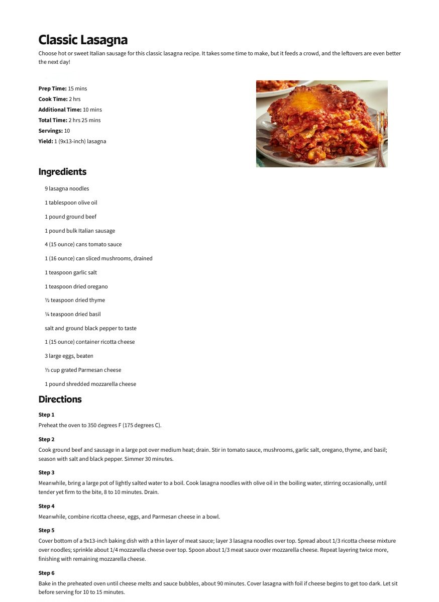 Beads_Realm's tweet photo. The word ‘lasagna’ originated from ancient Greece. Essentially, the name stems from the word ‘laganon’ — the earliest form of pasta.
 Flattened sheets of dough sliced into thin strips were referred to as ‘laganon.’ Of course, the original form was very different from the assembled lasagna dish we enjoy today. 
Layers of pasta slathered with sauce were present but without the essential Italian ingredients. A similar dish was commonly prepared in ancient Rome, called ‘lasanum,’ which means pot or container in Latin. 
When referring to the food dish, Italians used the word for pot, which the meal was served in. So the word ‘lasagna’ actually comes from the method of cooking it and not the ingredients.  

The process of mixing flour and water dates back to the Middle Ages, resulting in lasagna as a popular dish. 
In 1284, Salimbene di Adam described a chubby friar indulging in lasagna, saying, “I’ve never seen anyone stuffing himself on lasagna with cheese so pleasurably and so fully as him.”

The lasagna cooked in Northern Italy uses flat noodles, while the noodles used in Southern Italy are rippled. 
The ingredients Italians use in the recipe depend on their family’s tradition and heritage.
 This may be around the time cheese was incorporated into the recipe. Adding egg to the dough didn’t popularize until the Renaissance period. 

Tomato made its appearance in the recipe in Naples in the 1880s. Layering lasagna became trendy in the 19th century, thanks to Francesco Zambrini from Bologna.

 Also in the late 1800s, Italian immigrants brought their recipes, featuring béchamel, ragù, and Parmigiano-Reggiano to America. The meat sauce was tweaked according to preference, while others added vegetables to the layers.