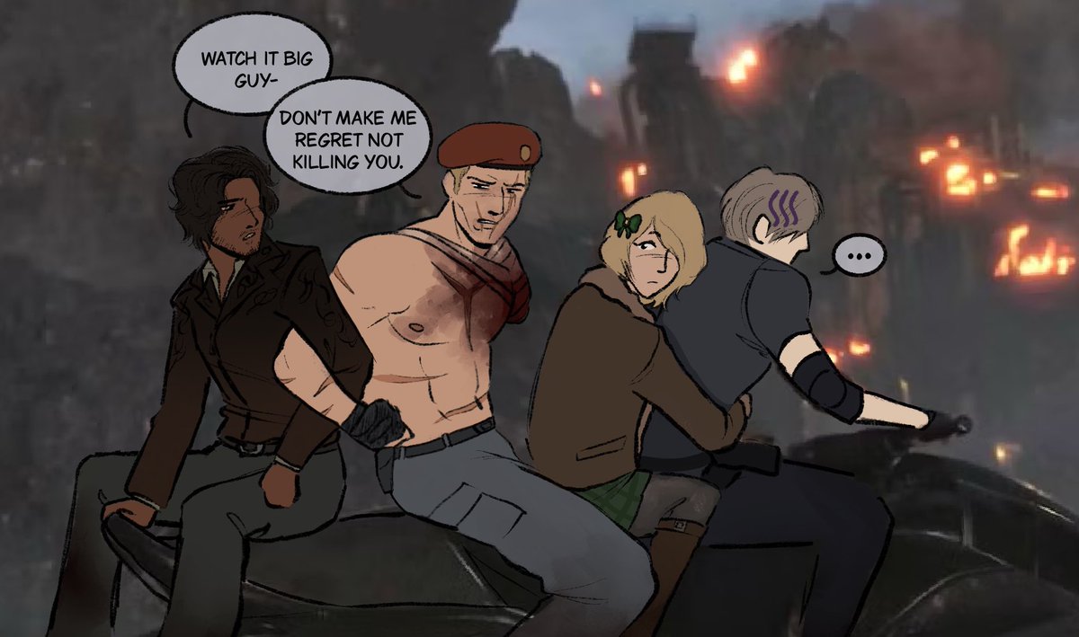 RL30ROCKET's tweet photo. Stupid doodle for me and my boyfriends little au | #Residentevil4 https://t.co/sVcxoRcfSp