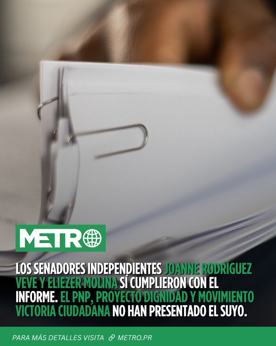 Metro_PR's tweet photo. 💸 En medio de señalamientos entre el Partido Popular Democrático (PPD) y el Partido Independentista Puertorriqueño (PIP), ambas colectividades reportaron miles de dólares en recaudos, así como en gastos, en el último informe trimestral presentado ante la Oficina del Contralor Electoral. https://t.co/8HMOwJGB5b