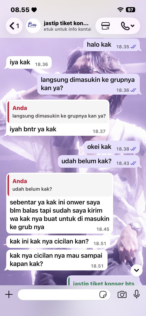 jb_suns's tweet photo. KALIAN BISA LIAT ISI CHATTANNYA, DIA BERUSAHA BUAT NGULUR2 WAKTU DAN MAKSA BUAT TF 300rb LAGI

disini pure bukan salah tmn aku yang rekomendasiin akun ini, tp ini juga ada salah dari aku karna ga cek2 lagi, aku yg ngeyakinin diri aku sendiri buat tf ke dia, so ini bkn salah tmnku https://t.co/rcoL6JTRkN