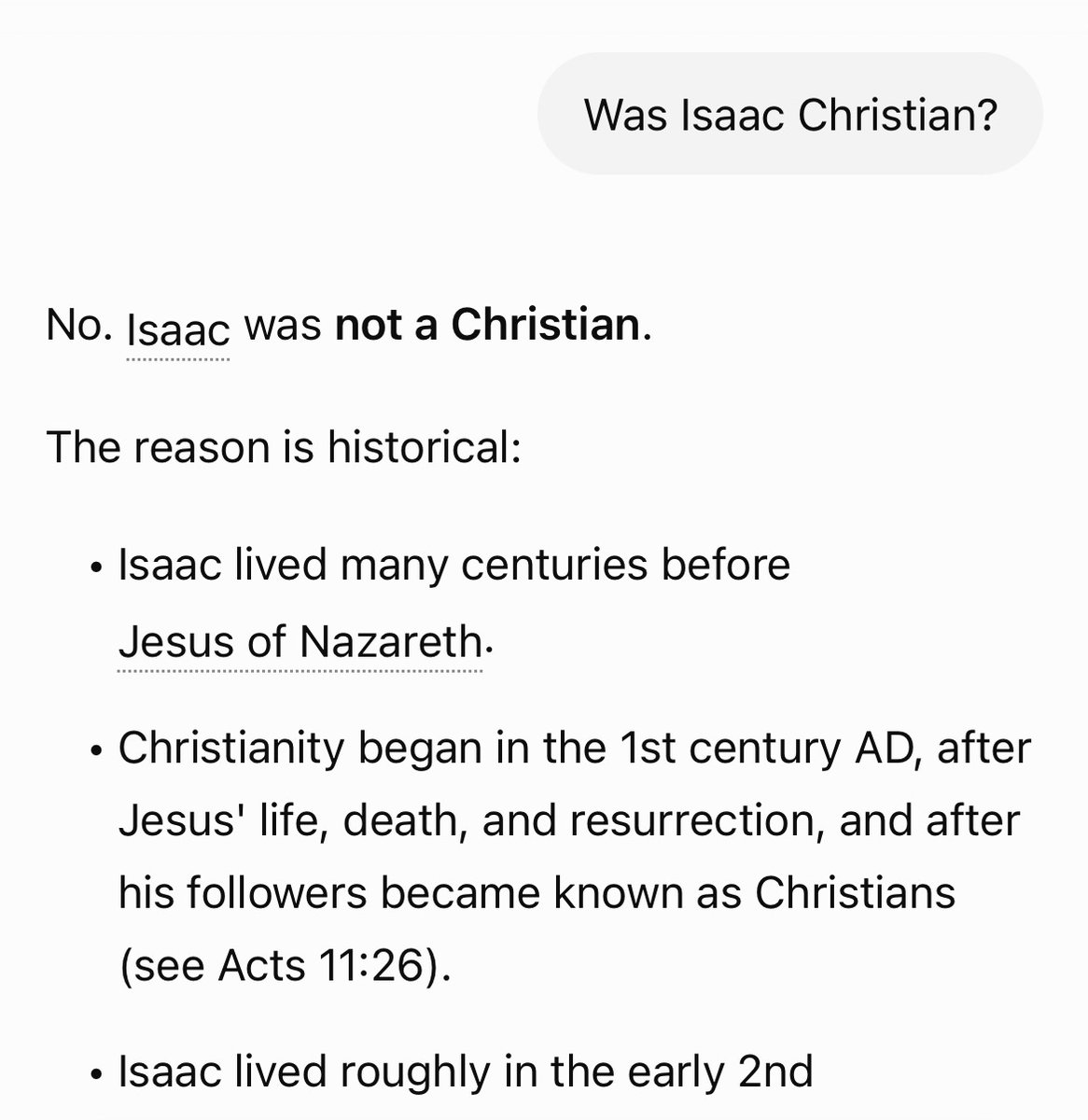 SlippySlopy26's tweet photo. @alimshwady1039 @smile2jannah 1. Isaac was not Christian
2. You are wrong
3. I am not Christian, so not defending that faith

But you, you are supposed to live in the image of your ‘prophet’ and he molested a 6 year old and raped her at 9, so good luck justifying that, you weirdo… https://t.co/1RbwrLnd1Q