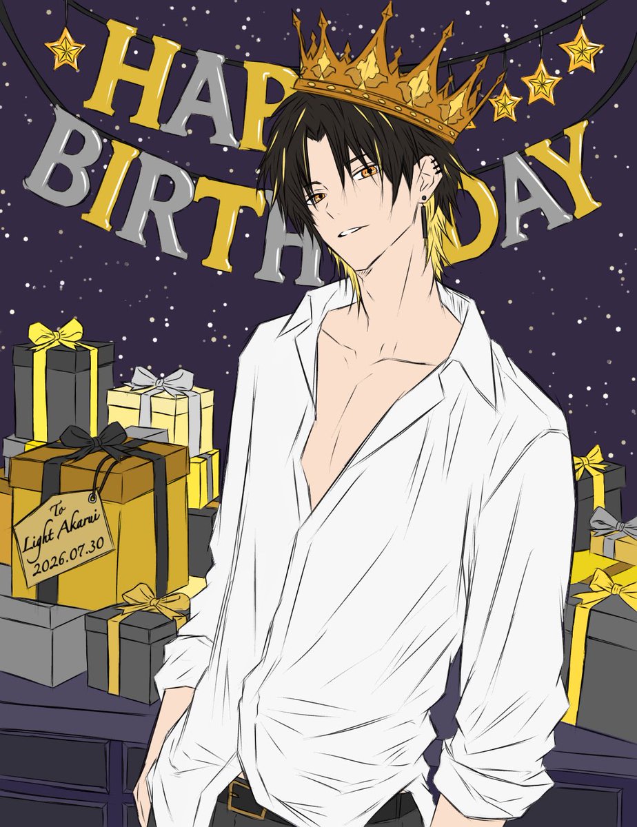 __n__y_n_'s tweet photo. ⋆⸜⊹₊ 𝐇𝐚𝐩𝐩𝐲 𝐁𝐢𝐫𝐭𝐡𝐝𝐚𝐲 ₊⊹⸝⋆

生まれてきてくれてありがとう♡
ずっと私の1番の光だよ。
これからもらいとくんを世界一幸せにする!!

#明雷らいと爆誕祭2026
#ねえねえらいと
#あかるいアート https://t.co/ZtL4n2cSYw