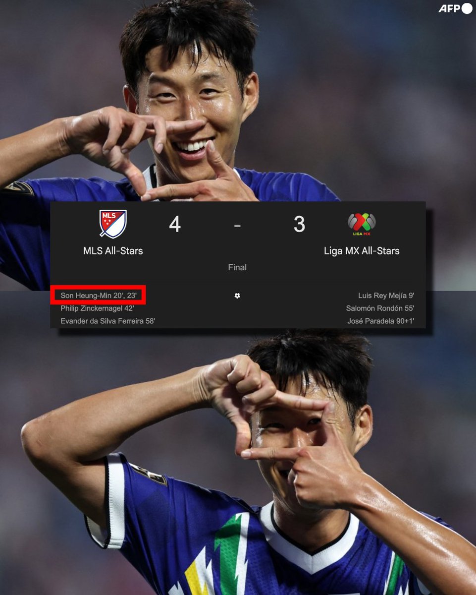 InvictosSomos's tweet photo. ¡¡HOY HUBO SHOW DE SONALDO EN EL PARTIDO DE ESTRELLAS!!

✅ Hoy fue titular en el equipo de la MLS.
✅ Hoy marcó doblete en un lapso de 3 minutos.
✅ Hoy solo necesitó 35 minutos en la cancha para liderar el triunfo de la MLS ante la Liga MX.
✅ Hoy fue reconocido como el MVP del partido de estrellas.

Heung-Min Son fue la estrella entre las estrellas. 

UNA NOCHE MÁS EN LA OFICINA PARA SONALDO.
