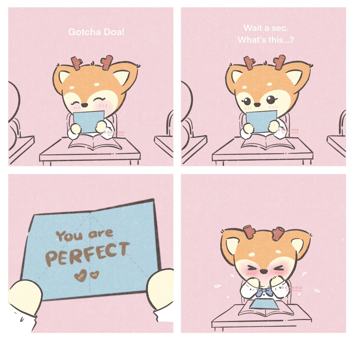 cinarelle's tweet photo. Secretly confessing with a paper plane but the math textbook book gave him away. 😅 Sigh, Doa is still a babyyyyy.

#kyeomshu #seoksoo #miniteen #seventeenfanart #Doa #shuasumi https://t.co/M78u2vXZBm