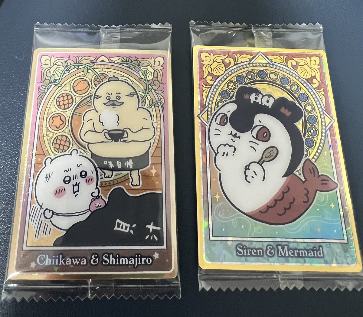 nnnnaaaa0000's tweet photo. ちいかわのウエハース売ってたから2個だけ買ったら全く知らないキャラ出た… https://t.co/VH5emytS1A