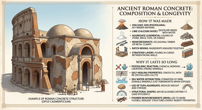 italiansrus's tweet photo. Did You Know? Italy
Day 7 – Roman Concrete
Some Roman structures built with ancient concrete remain standing over 2,000 years. They mixed volcanic ash lime &amp; seawater it became stronger over time 
Should we use the Roman's concrete formula today?
#RomanEngineering #History #Italy https://t.co/DNVkJbNByk