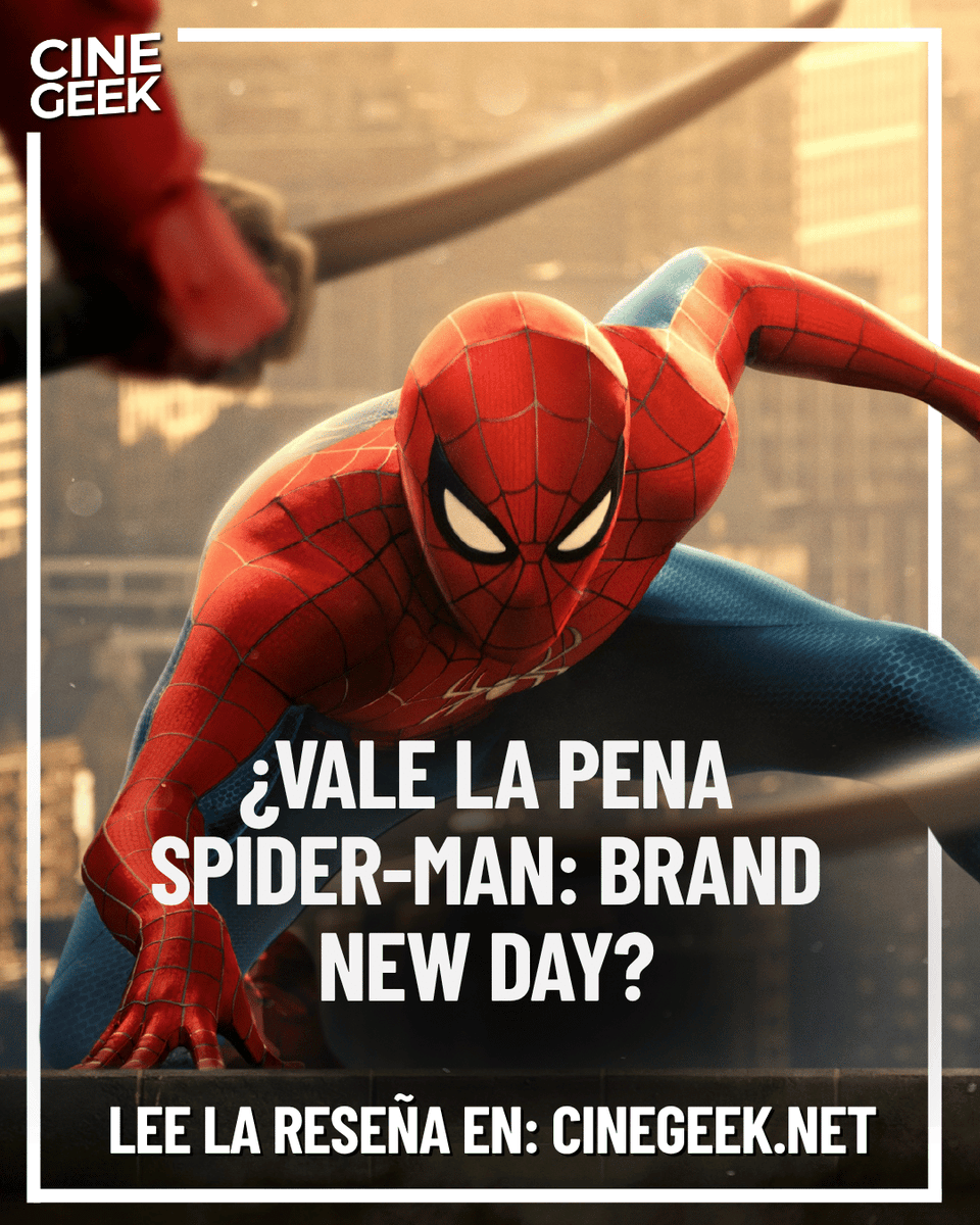 cinegeekpr's tweet photo. #spidermanbrandnewday es la película que Peter Parker necesitaba. Tom Holland en su mejor papel. Destin Daniel Cretton regresa con la obra más oscura de la saga.

Nuestra reseña: https://t.co/CqOqG4GFFd

#SpiderMan #BrandNewDay #reseña https://t.co/kxCTmnPC1Z