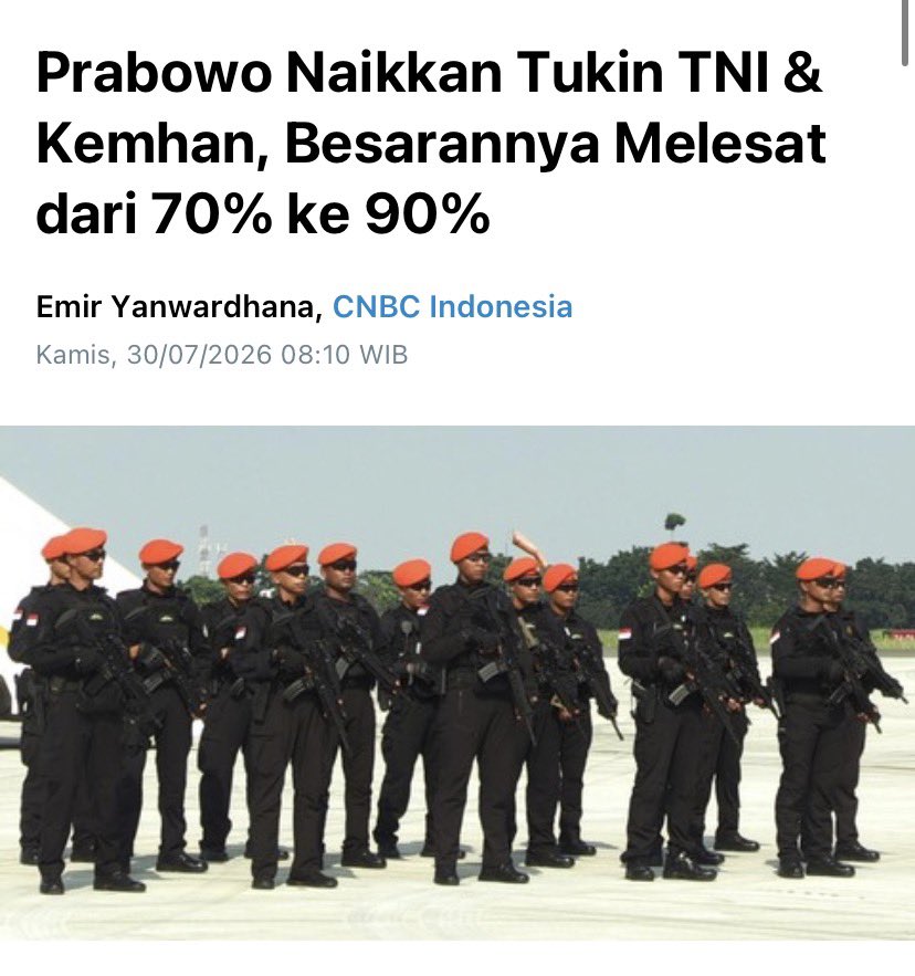 JukiHoki's tweet photo. Buat guru gak ada duitnya
Buat tentara ada duitnya.

Ini soal prioritas aja si. https://t.co/fx1LhpMYc8
