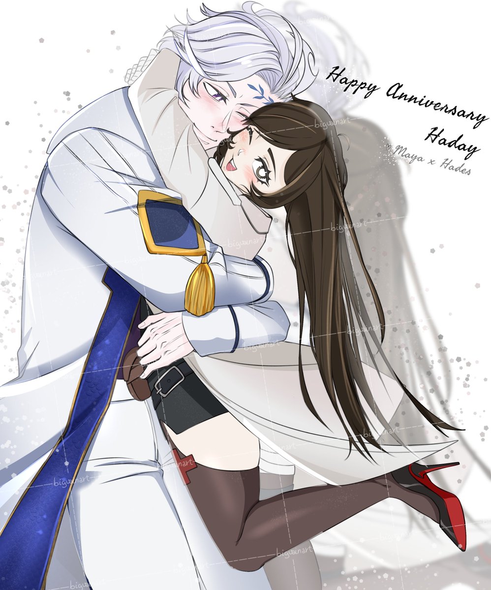 bigvainart_sfw's tweet photo. HAPPY 5 YEAR ANNIVERSARY TO MY ONE IF MY FAV SHIPS!!! #Haday a very canon ship 😛
Here's a (very late) gift for you!!! @kissfromhades please don't make anymore babies... ☹️ https://t.co/lMv1iGoCrB