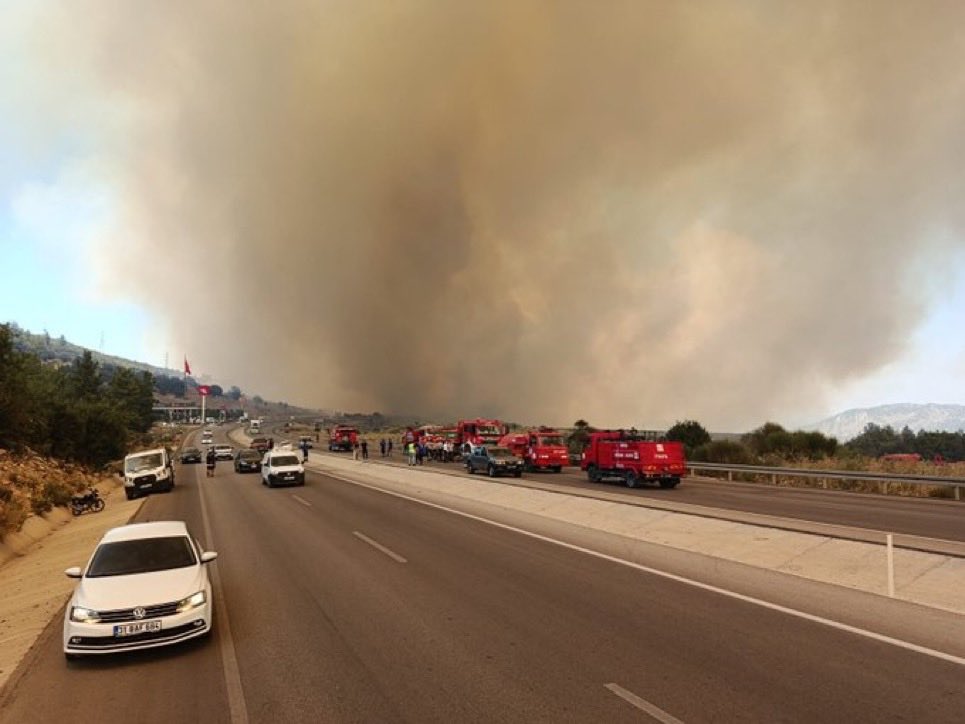 Sokho97Chhin's tweet photo. 🚨🇹🇷 Wildfires are spreading rapidly in the Eskişehir and Bursa regions of Turkey; as of today, at least 13 people have died, including three firefighters and ten volunteers. 🤯🔥#Turkey #wildfire https://t.co/7rVEOdSmfE