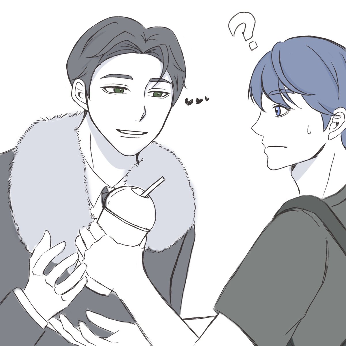Hij3cq's tweet photo. 깜돌🖤💙
カフェバイト💙を気に入って通いつめてアピールする坊ちゃん🖤 https://t.co/Dy7WHPHkYh