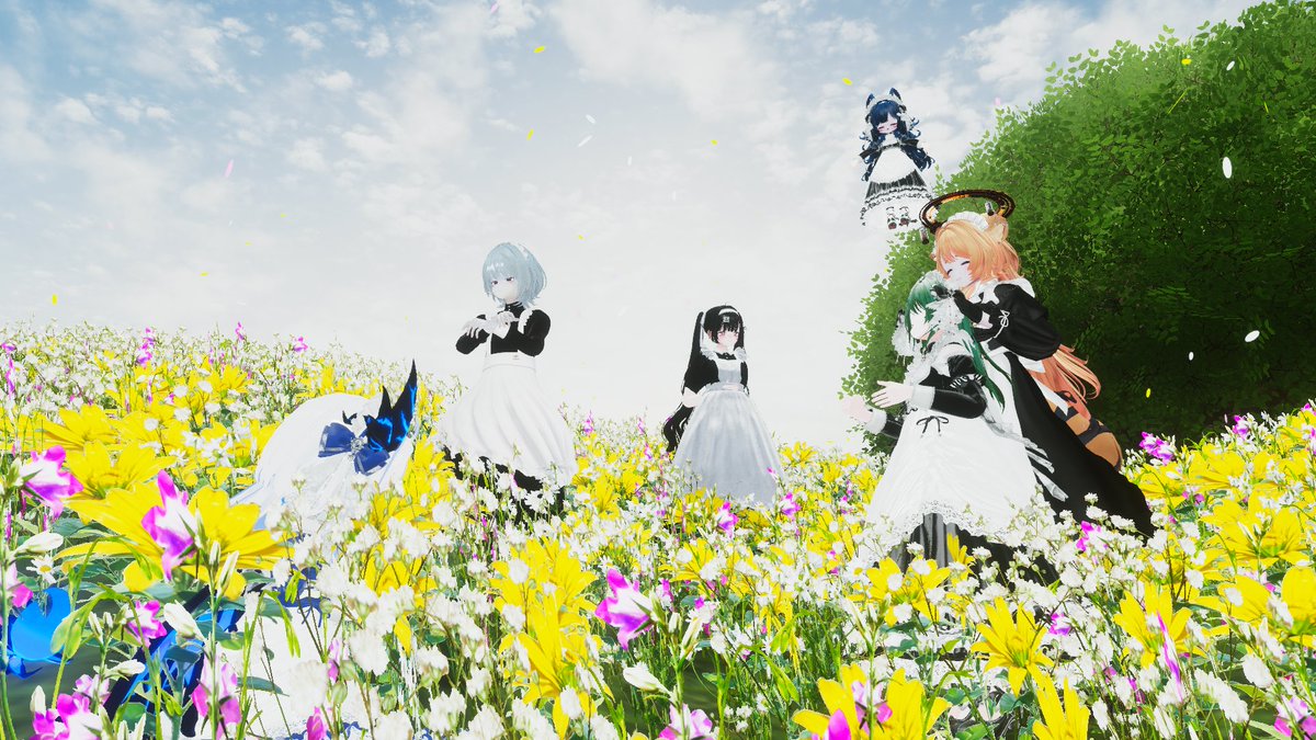 fleurielle_VRC's tweet photo. こんにちは🌸
女声メイドカフェ《フルリエル》です🕊️

フルリエルも少しづつ活発になって来てなんだかワクワクしています🧁🫧
皆様に会えるのが楽しみですね🫖☕️

この前皆でお花畑に行ってきました❁⃘*.ﾟ

RT・いいねで応援お願いします⚐˒˒
#フルリエル #VRC 🏷𓈒𓏸︎︎︎︎ https://t.co/Op9ICV0jOX