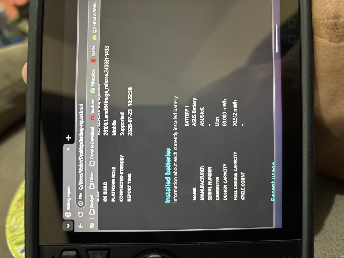 mochrido's tweet photo. Bismillahirrahmanirrahim

Dijual ASUS ROG Ally X Mulus No Minus

Bonus:
- Hard Case Front &amp; Back Skull &amp; Co
- MicroSD 1TB (non branded)

Diutamakan COD sekitar Jagakarsa, Beji, Tanah Baru

Harga DM https://t.co/Q9aunCfhXU