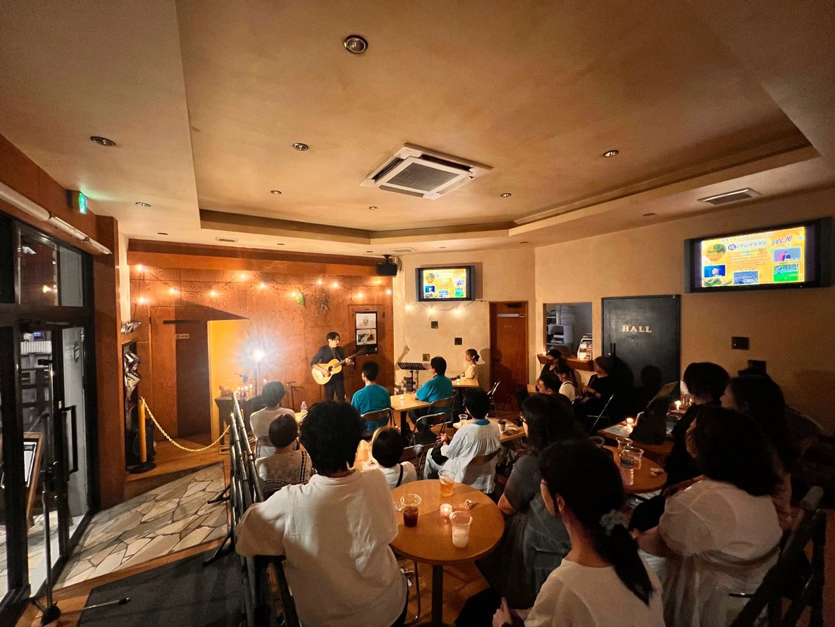 telly_orange's tweet photo. 昨日の夜プラvol.10みなさんありがとうございました！
めちゃくちゃ良い雰囲気！アンプラグド最高🙌 https://t.co/fIovgdzQbH